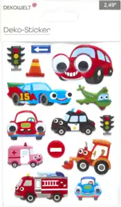 DEKOWELT SOFT EVA STICKER MIT AUGEN FS2