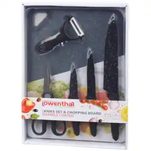 Lowenthal Messer-Set mit Schneidebrett