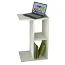 Bild 1 von Mid.you Beistelltisch, Weiß, Holzwerkstoff, rechteckig, Wange, 30x63x40 cm, Stauraum, Wohnzimmer, Wohnzimmertische, Beistelltische