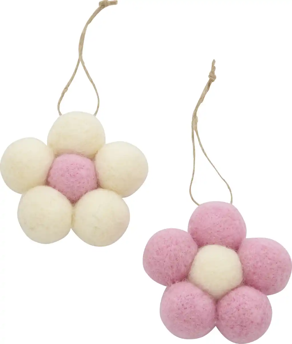 Bild 2 von DEKOWELT Blumen Hänger 2er Set