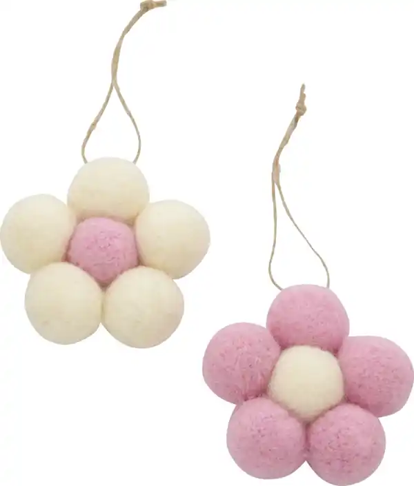 Bild 2 von DEKOWELT Blumen Hänger 2er Set
