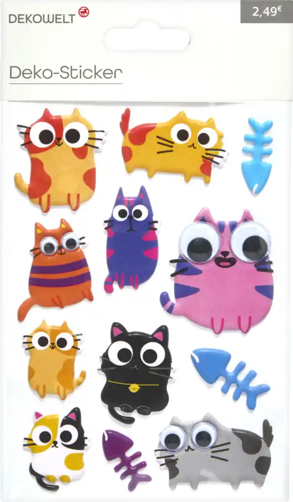 Bild 2 von DEKOWELT SOFT EVA STICKER MIT AUGEN FS2