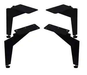 Fußset Silverstone Grau/Schwarz, Grau, Schwarz
