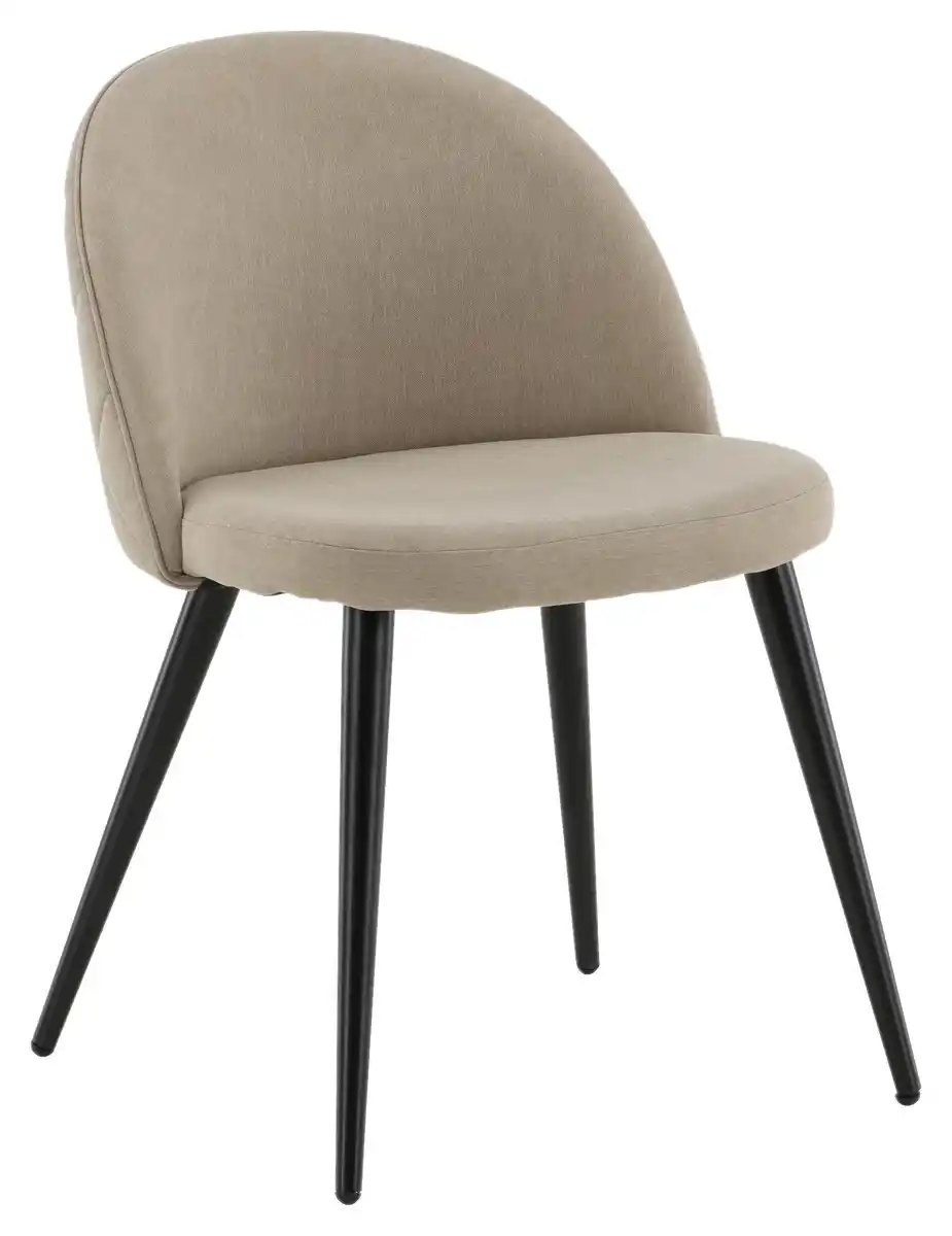 Bild 1 von STUHL-SET VELVET, Schwarz, Beige