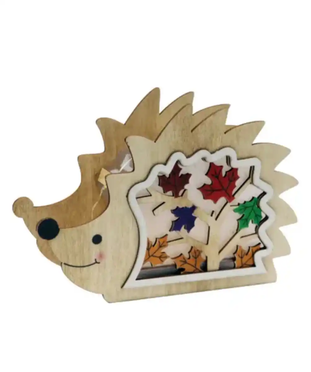 Bild 1 von LED-Holztier Herbst, naturfarben