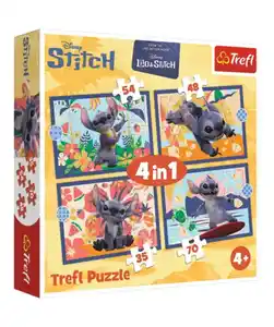 Stitch Trefl Lizenz Kinderpuzzles, orange
