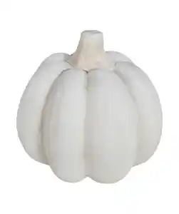 Deko-Kürbis Herbst, weiß