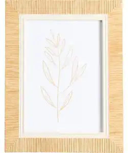Geriffelter Bilderrahmen, naturfarben