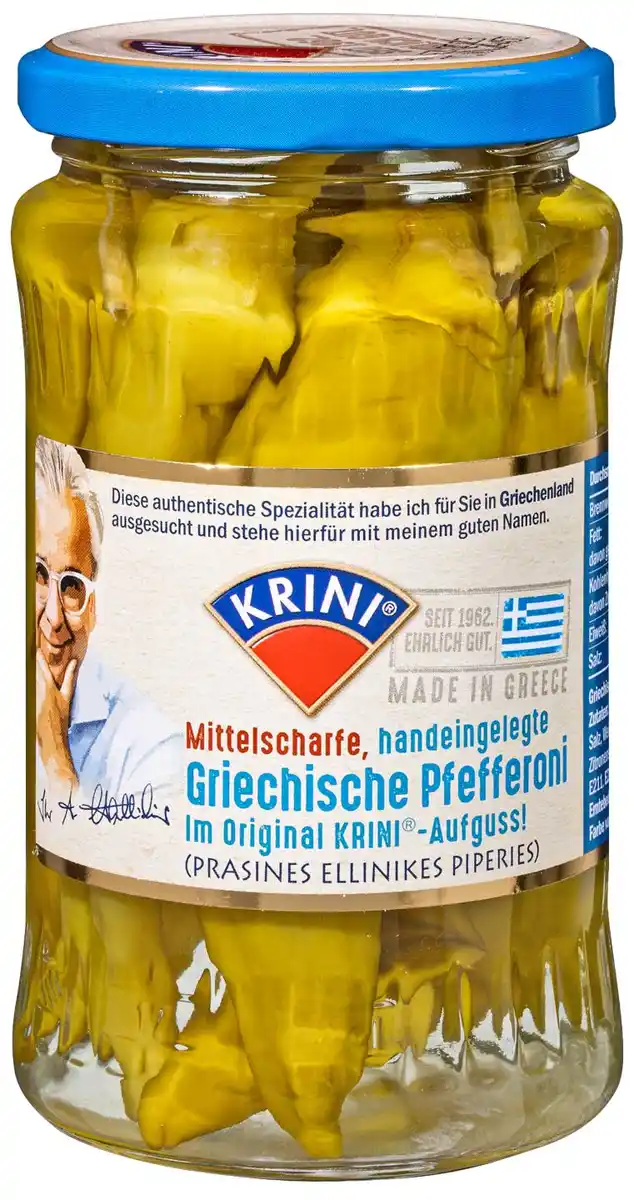 Bild 1 von KRINI Griech. Pfefferoni, 320-g-Glas