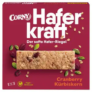 CORNY Haferkraft 140 g, Cranberry-Kürbiskerne