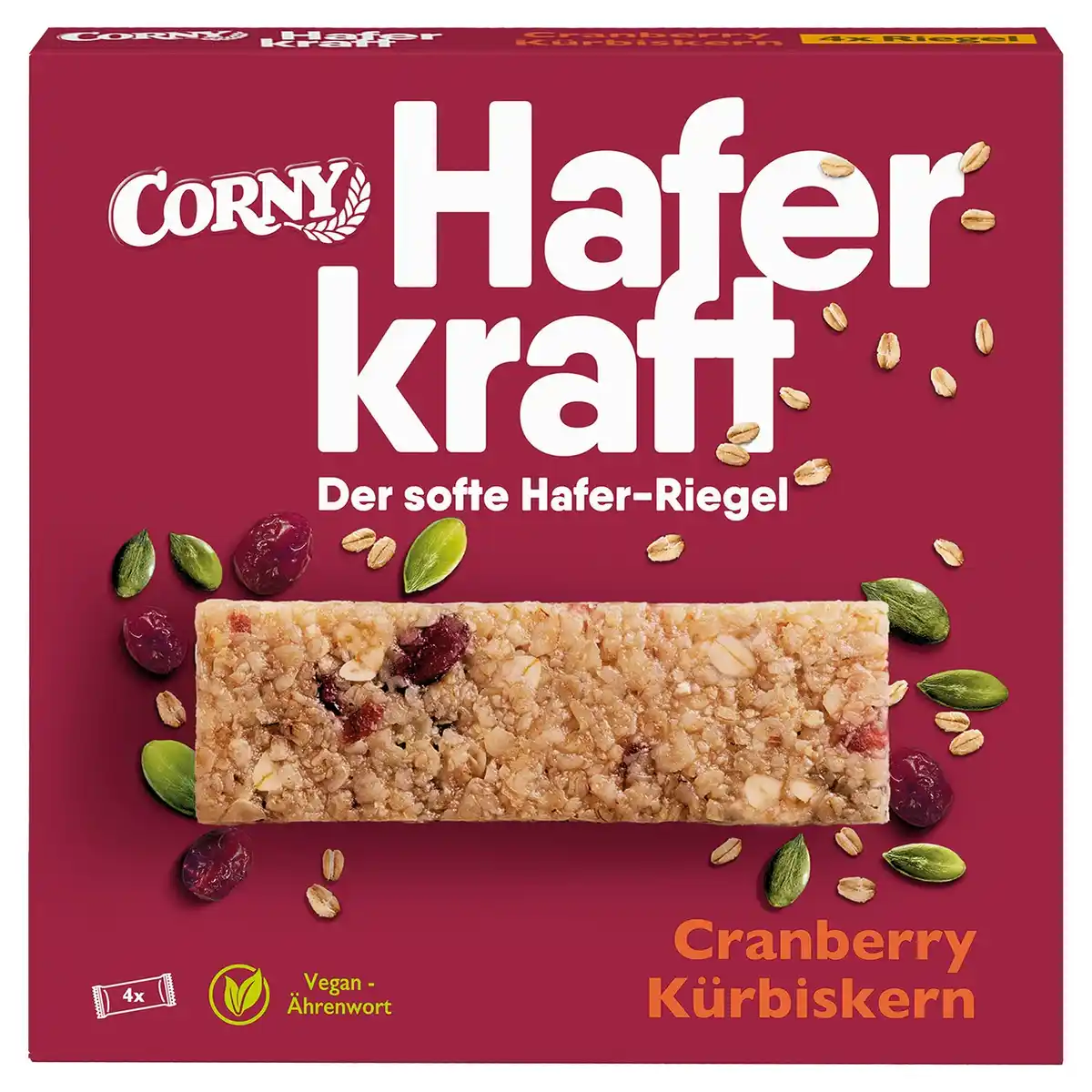 Bild 1 von CORNY Haferkraft 140 g, Cranberry-Kürbiskerne