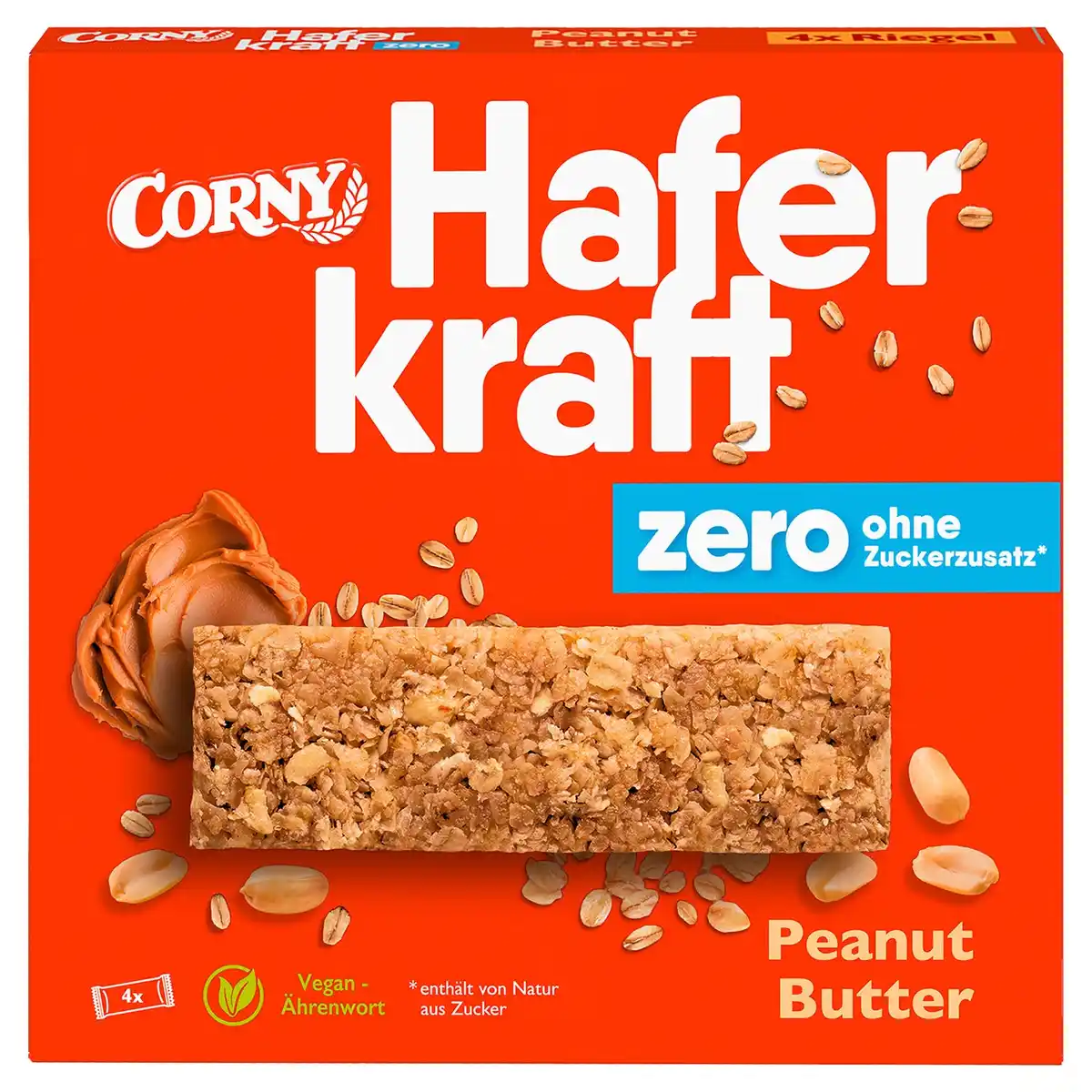 Bild 1 von CORNY Haferkraft 140 g, Zero Erdnussbutter