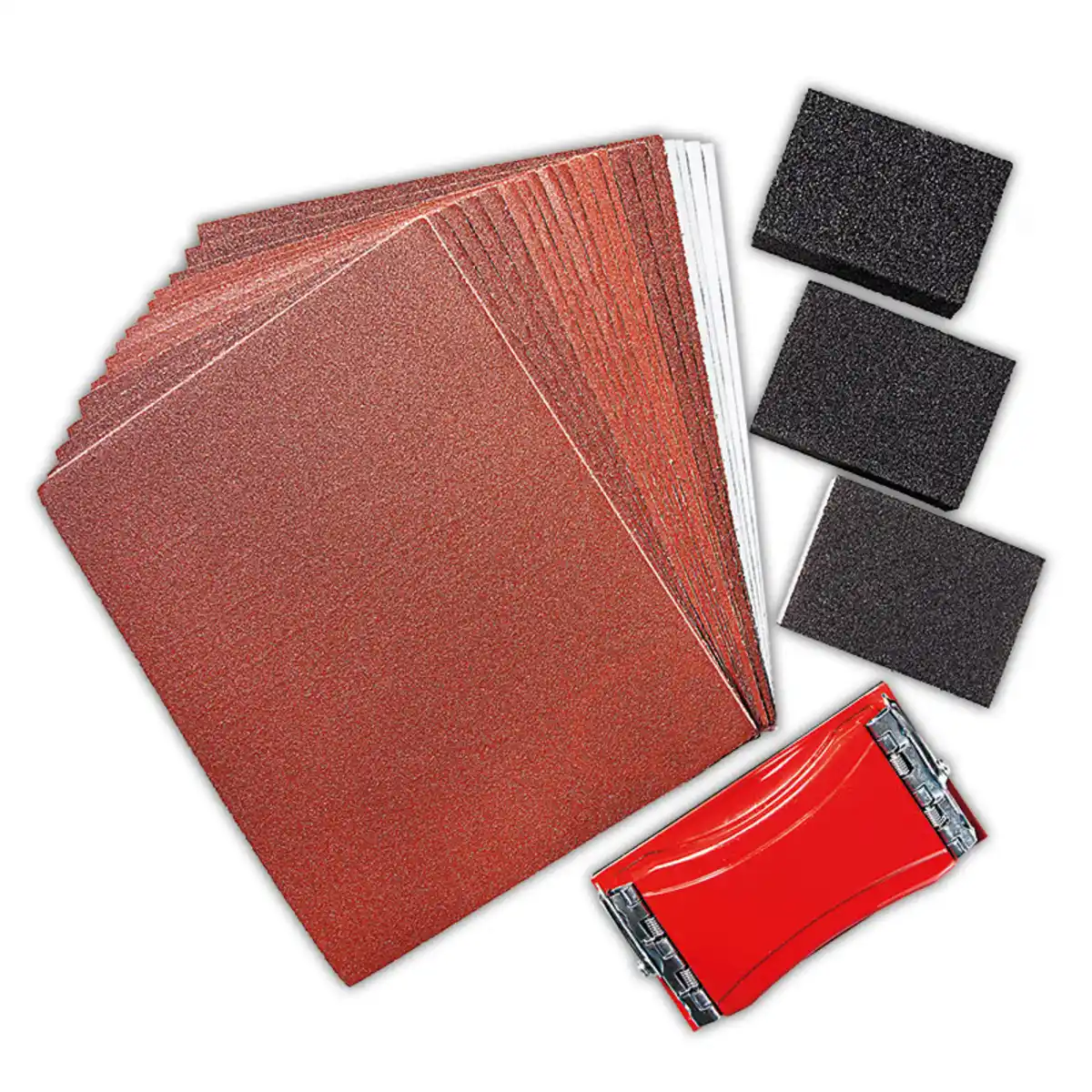 Bild 1 von Kraft Werkzeuge Handschleif-Set 24-teilig