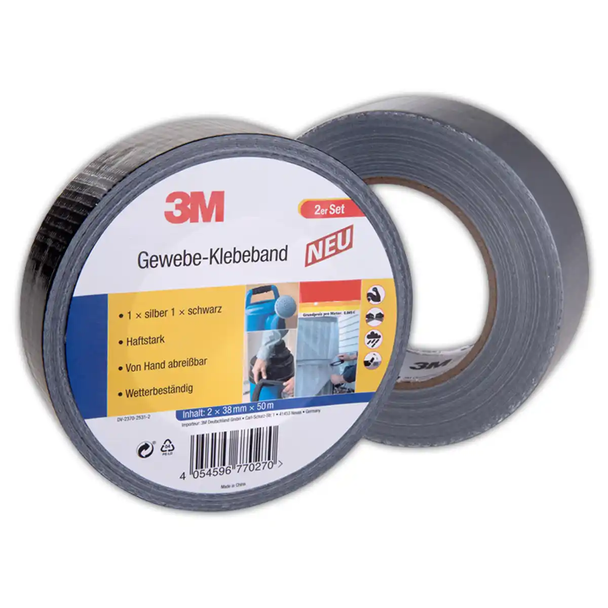 Bild 1 von 3M Gewebe-Klebeband 2er-Set