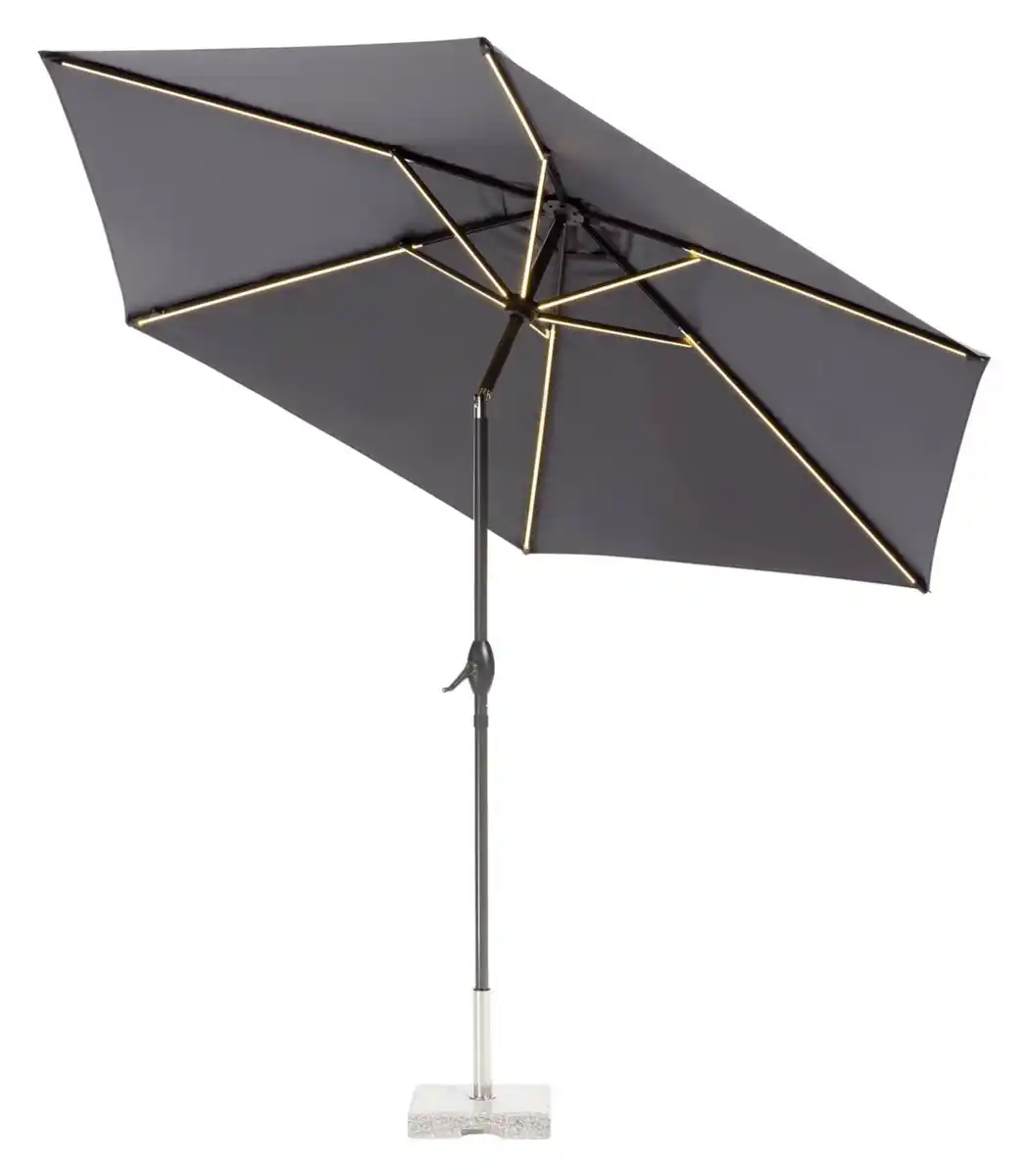 Bild 1 von COUNTRYSIDE® Sonnenschirm mit Solar-LED-Beleuchtung