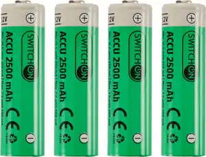 SWITCH ON® Mignon-NiMH-Akkus (AA), 4-St.-Packg.