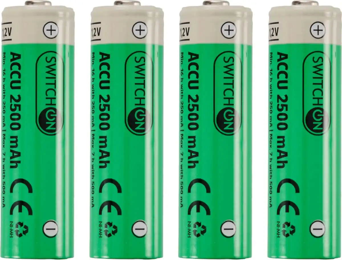 Bild 1 von SWITCH ON® Mignon-NiMH-Akkus (AA), 4-St.-Packg.