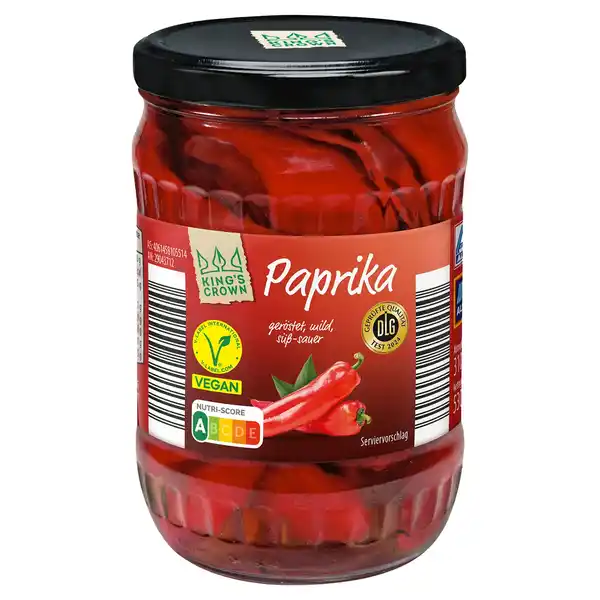 Bild 1 von KING'S CROWN Geröstete Paprika 580 ml