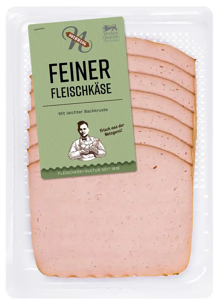 Bild 1 von NOTHWANG Fleischkäse, 125-g-Packg.