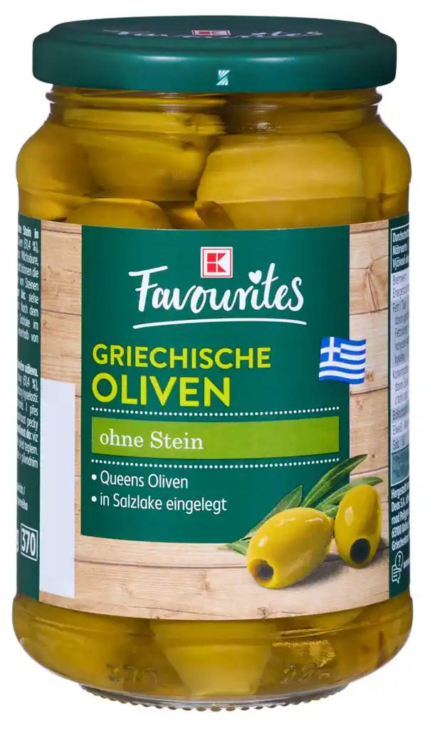 Bild 1 von K-FAVOURITES Griech. Oliven, 350-g-Glas