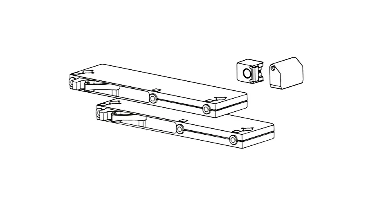 Bild 1 von Türdämpfer mit Selbsteinzug für Schwebetürenschrank - LIVERPOOL