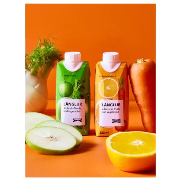 Bild 4 von LÅNGLUR Obst-/Gemüse-Smoothie, orange/zugesetztes Vitamin C, 330 ml