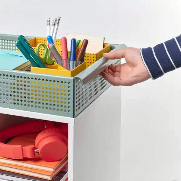 Bild 3 von ÖVNING Servierwagen, weiß/graugrün, 54x33 cm