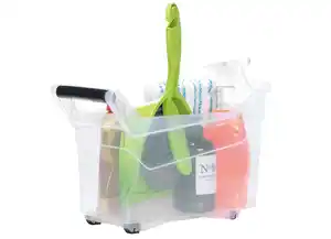 Aufbewahrungsbox mit Rollen und Griffen 14 Liter