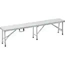 Bild 1 von Klappsitzbank 180x28x43,5 cm aus HDPE in Weiß