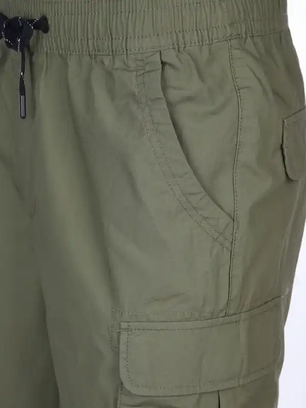 Bild 4 von Herren Cargoshorts mit Bindekordel Oliv