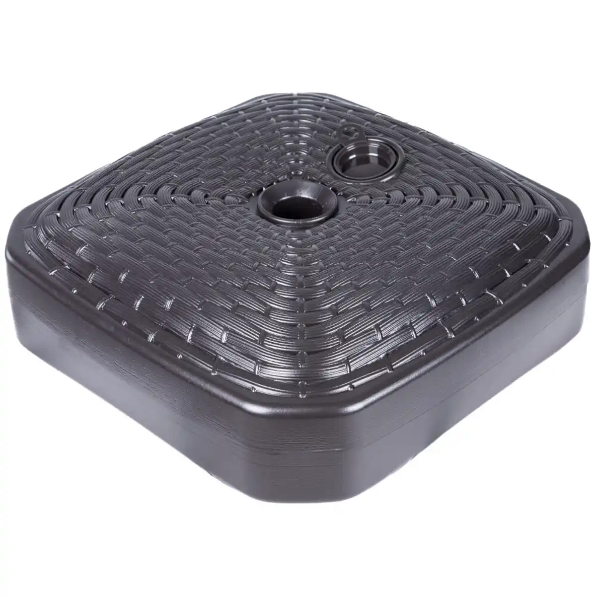 Bild 1 von Sonnenschirmständer eckig mit 12 Liter Fassungsvermögen in Braun