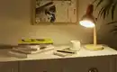 Bild 1 von KHG Tischleuchte, 1-flammig, Bambus/ Gelb