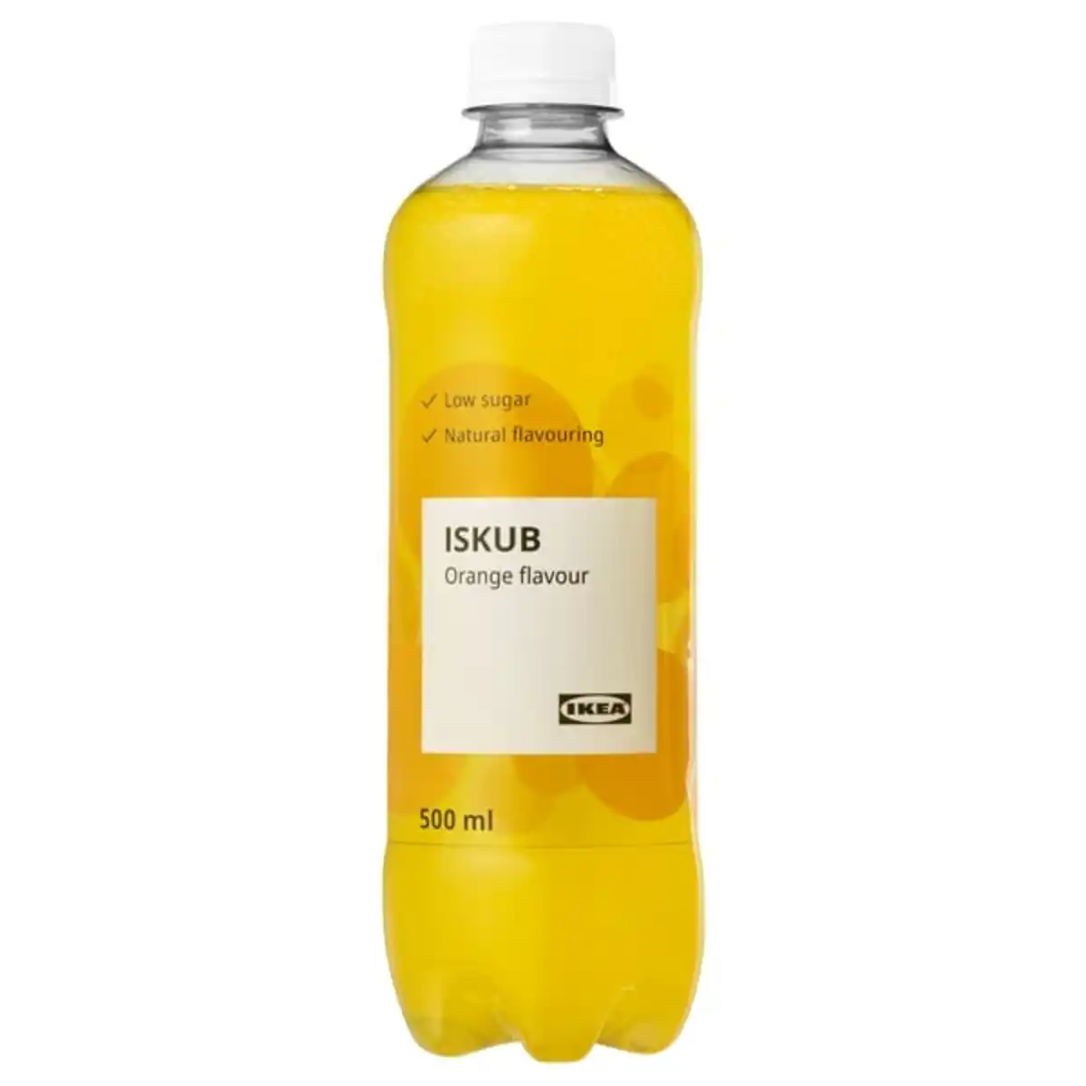 Bild 1 von ISKUB Sprudelgetränk, Orangengeschmack/mit Zucker und Süßstoffen, 500 ml