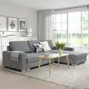 Bild 3 von SÖRVALLEN 3er-Bettsofa mit Récamiere, rechts/Lejde grau/schwarz