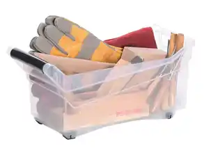 Aufbewahrungsbox mit Rollen und Griffen 10 Liter