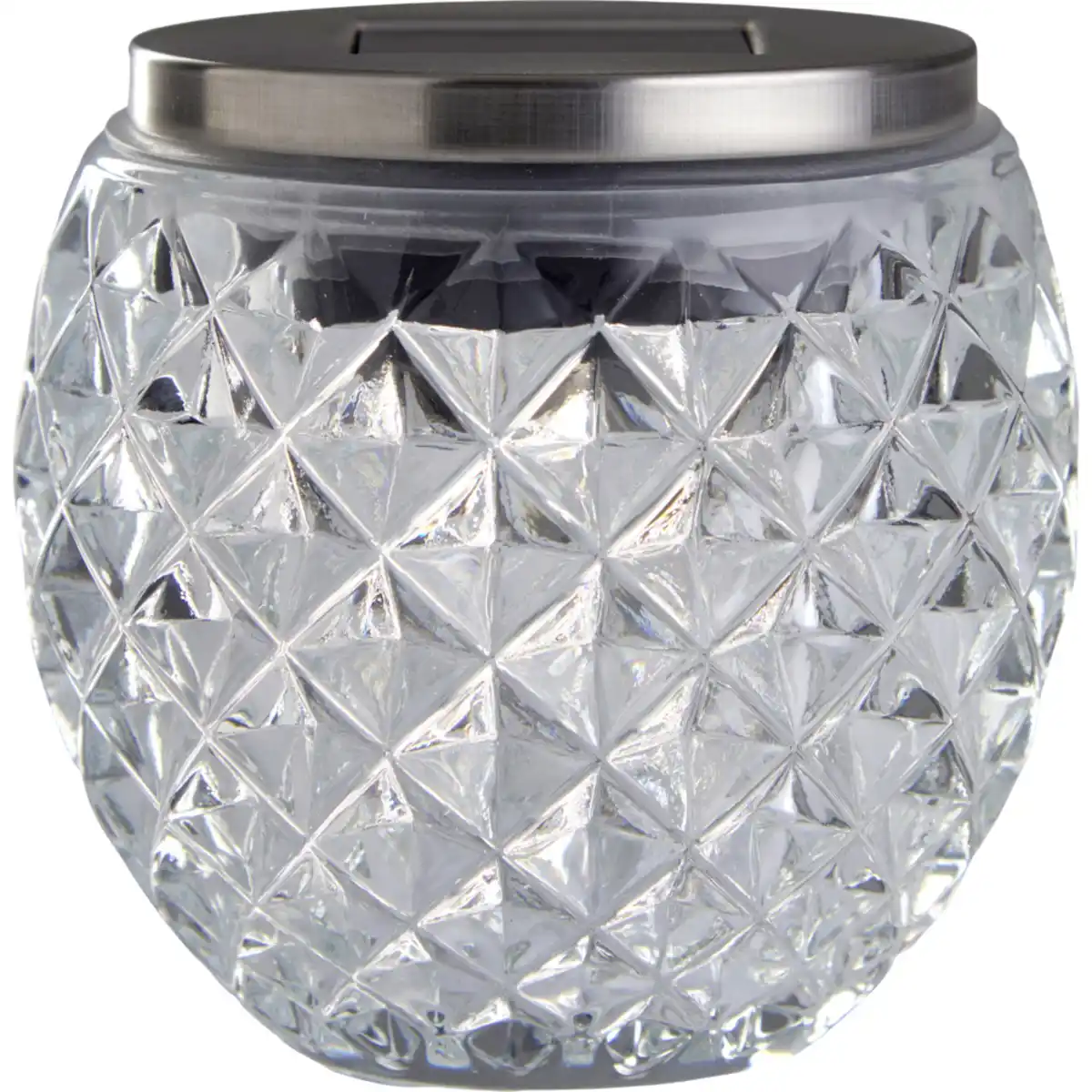 Bild 1 von LED Solar Windlicht Glas Kristall Ø 10 cm