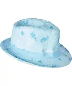 Sommerlicher Strohhut, türkis