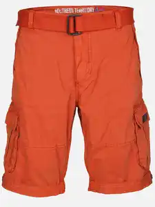 Herren Cargoshort im Used Look Orange
