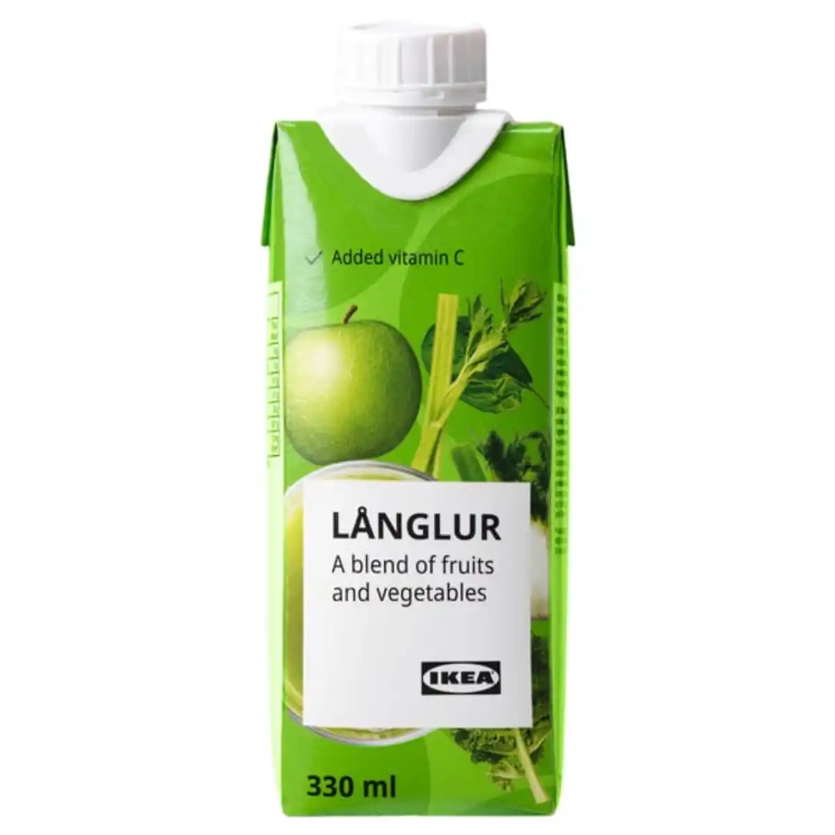Bild 1 von LÅNGLUR Obst-/Gemüse-Smoothie, grün/zugesetztes Vitamin C, 330 ml