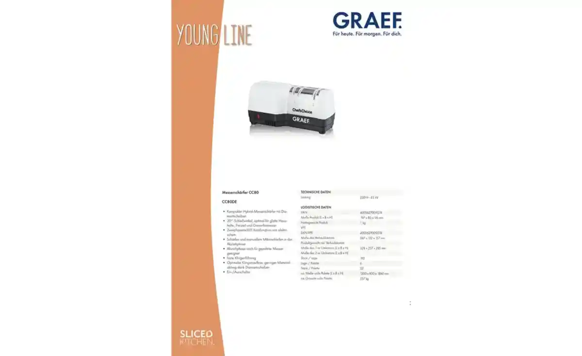 Bild 2 von GRAEF Hybrid Messerschärfer CC80 DE