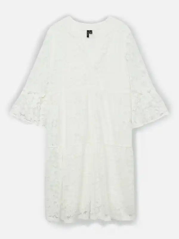 Bild 1 von Vero Moda VMHONEY LACE 3/4 V-NE Kleid Weiß