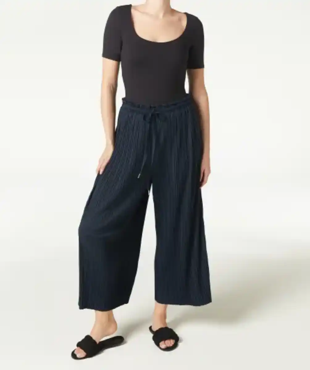 Bild 1 von Dunkelblaue Plisseehose, dunkelblau