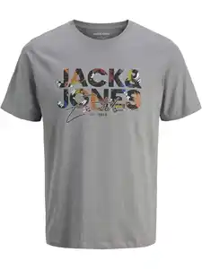 Jack&Jones JJGEPLAS TEE T-Shirt Grau