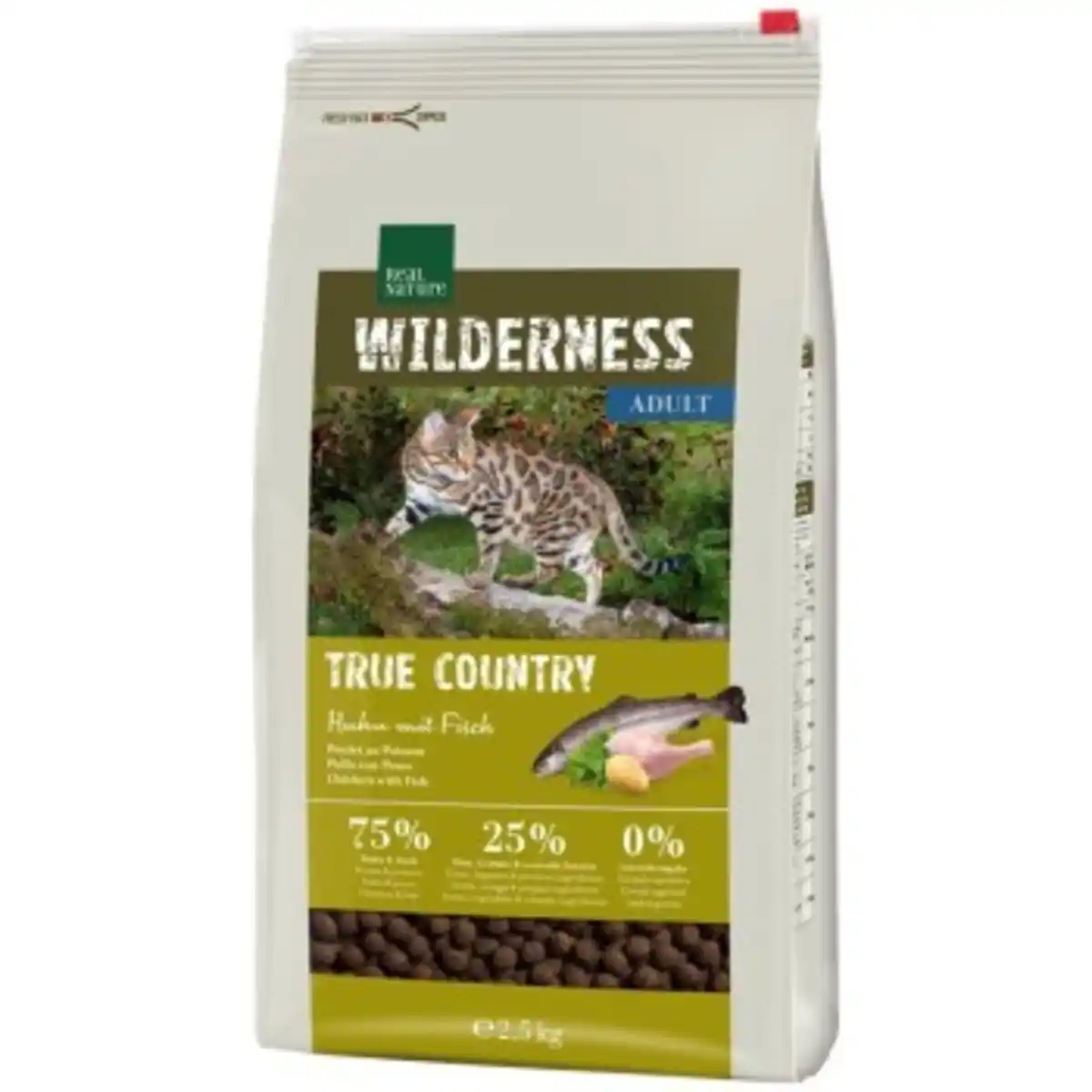 Bild 1 von REAL NATURE WILDERNESS Trockenfutter Katze, Adult, True Country, Huhn mit Fisch 2,5 kg