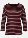 Bild 1 von Damen Streifenshirt mit 7/8 Arm Lila