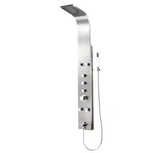 Duschpaneel 140x20cm – 6 Hydro Massagejets & Wasserfalldusche