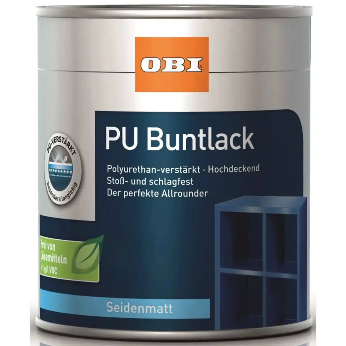 Bild 1 von OBI PU Buntlack Reinweiß seidenmatt 750 ml