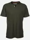 Bild 1 von Herren Henleyshirt in melierter Streifenoptik Oliv