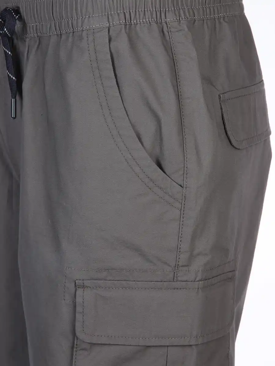 Bild 4 von Herren Cargoshorts mit Bindekordel Grau