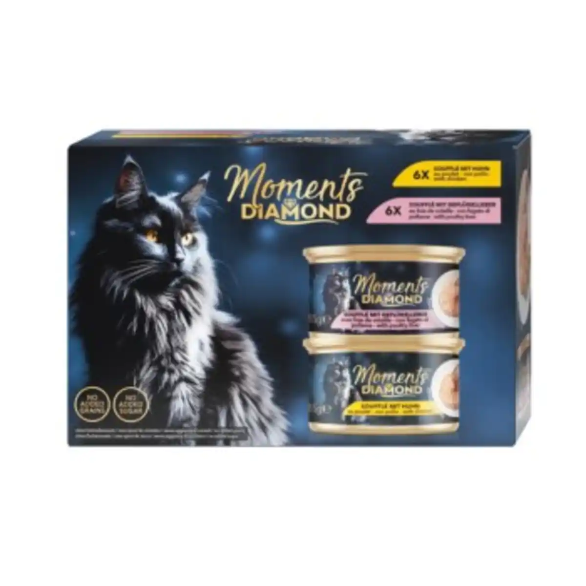 Bild 1 von MOMENTS Diamond Nassfutter Katze Adult Soufflé MultiPack12x85 g